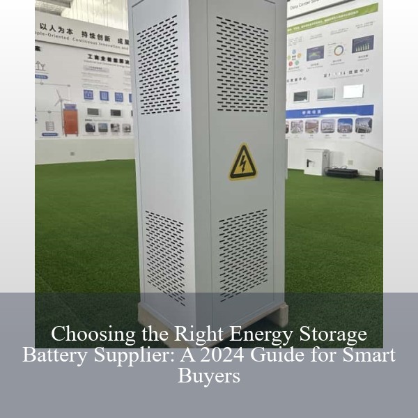 Choosing the Right Energy Storage Battery Supplier: A 2024 Guide for Smart Buyers